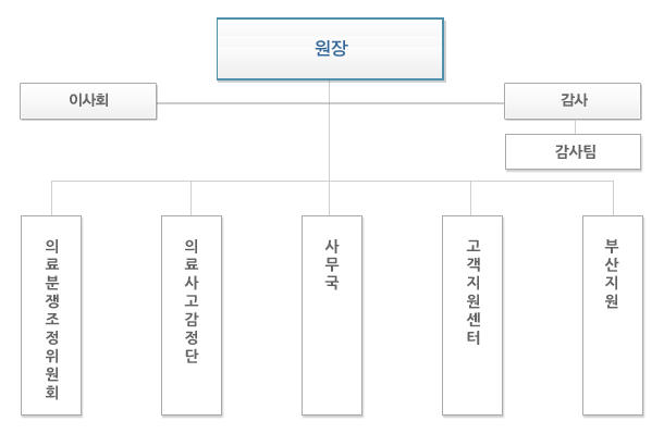 의료중재원 조직도